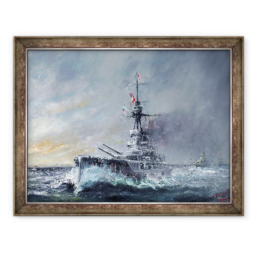 Tablou inramat - Vincent Alexander Booth - Equal-Speed-Charlie-Londra, Iutlanda 1916, 2015, 70 x 90 cm