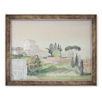 Tablou inramat - Arthur Bowen Davies - Dealul Palatin din Colosseum, 60 x 80 cm Tablou inramat - Arthur Bowen Davies - Dealul Palatin din Colosseum, 60 x 80 cm