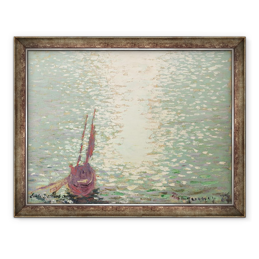 Tablou inramat - Emile Bernard - Douarnenez, Reflectii pe mare, 70 x 90 cm