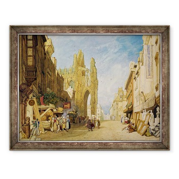 Tablou inramat - John Sell Cotman - Scene de strada din Alencon I, Normandia, 70 x 90 cm Tablou inramat - John Sell Cotman - Scene de strada din Alencon I, Normandia, 70 x 90 cm