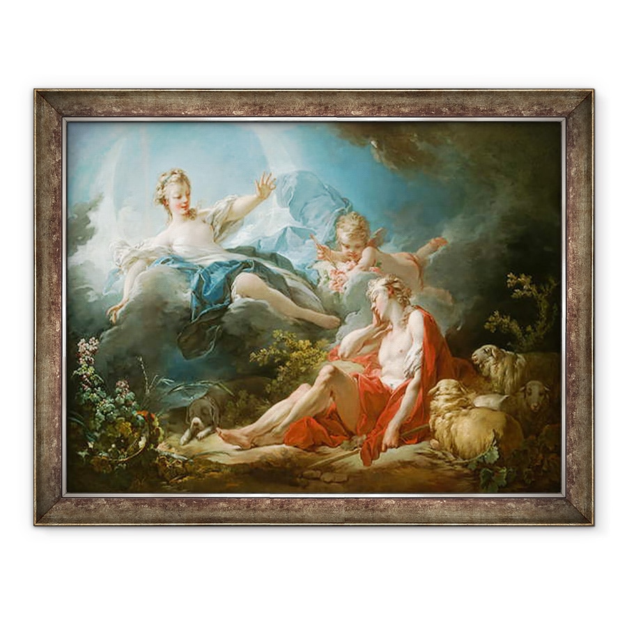 Tablou inramat - Jean-Honore Fragonard - Diana si Endymion, 60 x 80 cm