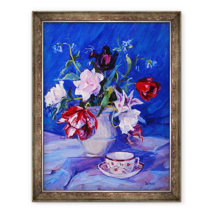 Tablou inramat - Sue Wales - Lalele din gradina mea, 1995, 60 x 80 cm