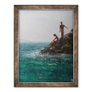 Tablou inramat - Lincoln Seligman - Doua cifre in Ricks, 70 x 90 cm Tablou inramat - Lincoln Seligman - Doua cifre in Ricks, 70 x 90 cm