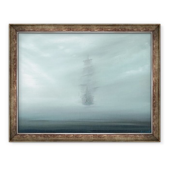 Tablou inramat - Vincent Alexander Booth - Zorii Pacificului, HMS Endeavour 1769, 2017, 70 x 90 cm Tablou inramat - Vincent Alexander Booth - Zorii Pacificului, HMS Endeavour 1769, 2017, 70 x 90 cm
