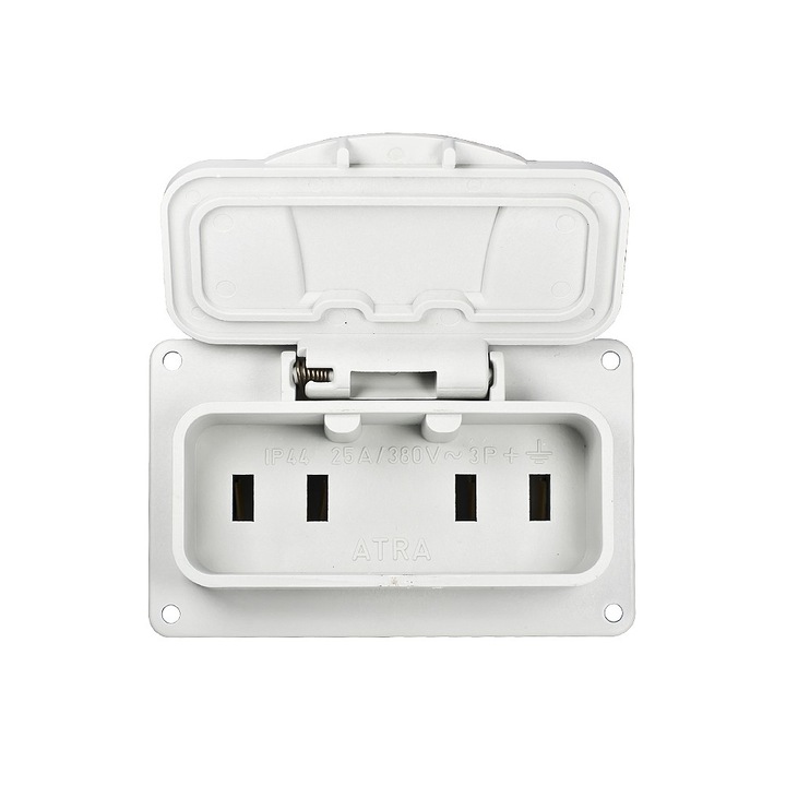 Трифазен контакт IP 44 Атра, Сив
