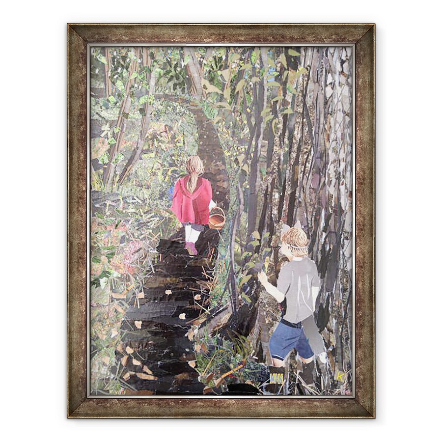 Tablou inramat - Kirstie Adamson - Sa ne prefacem - Red Ridinghood, 70 x 90 cm