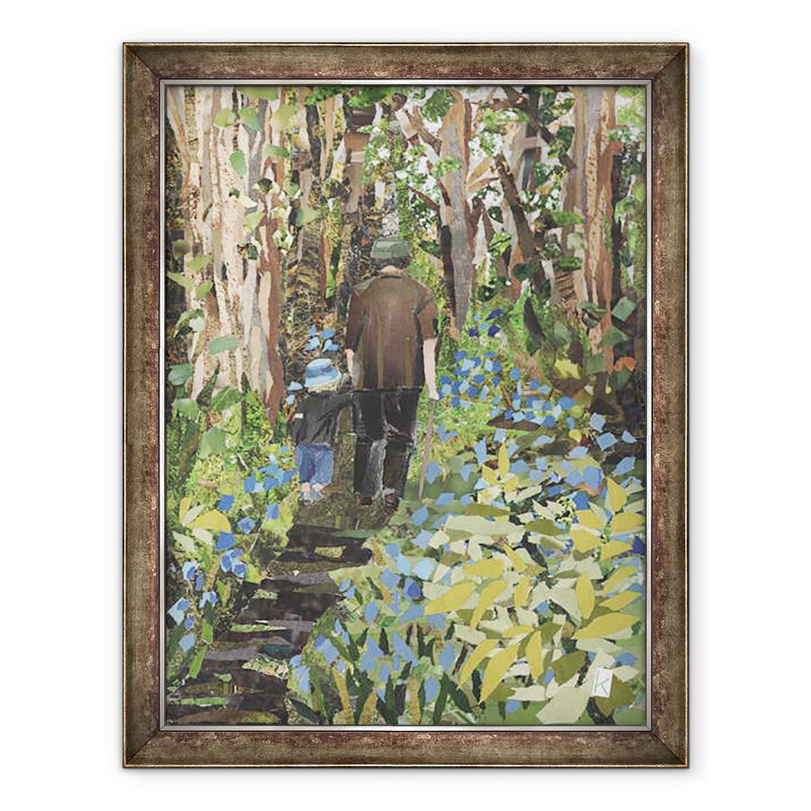 Tablou inramat - Kirstie Adamson - Printre Bluebells, 70 x 90 cm