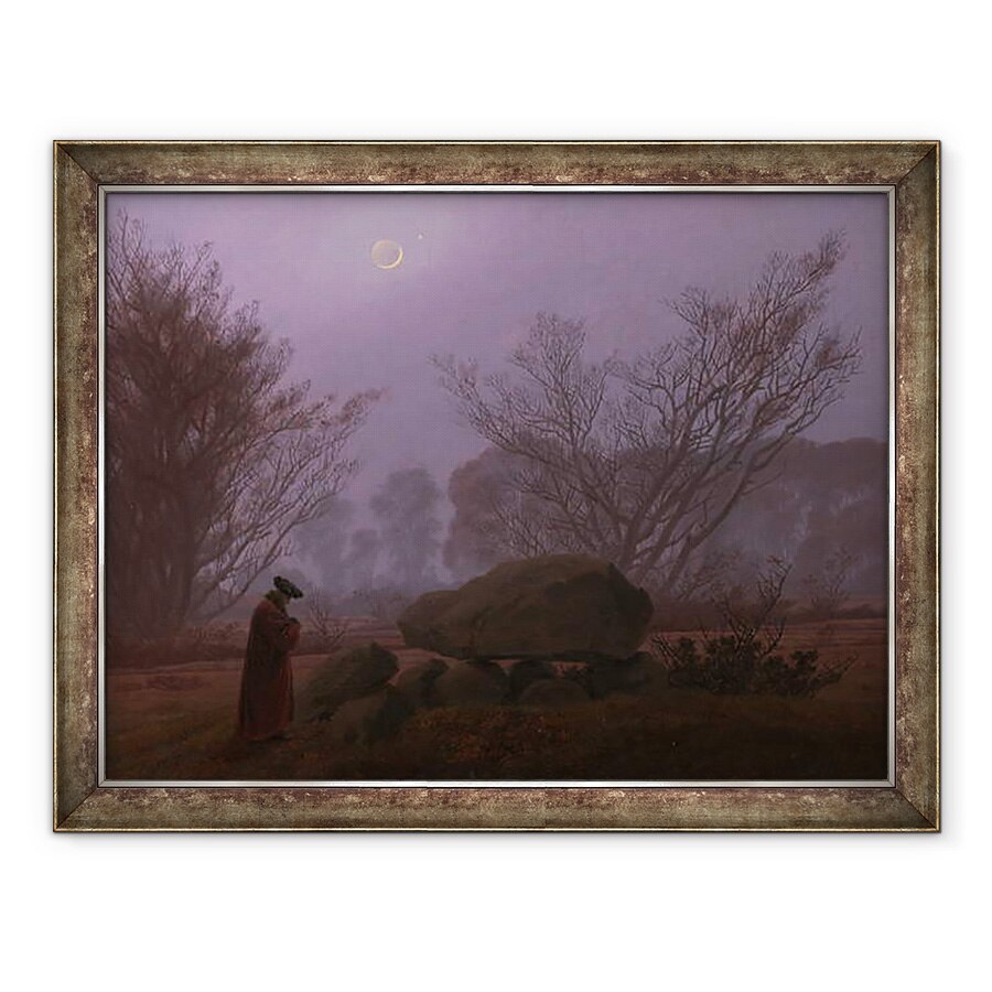 Tablou inramat - Caspar David Friedrich - O plimbare la asfintit, 60 x 80 cm