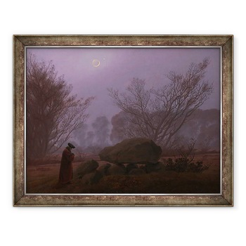 Tablou inramat - Caspar David Friedrich - O plimbare la asfintit, 60 x 80 cm Tablou inramat - Caspar David Friedrich - O plimbare la asfintit, 60 x 80 cm