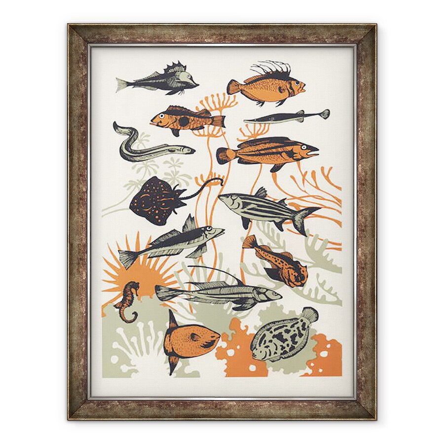 Tablou inramat - Eliza Southwood - Alge De Portocaliu, 70 x 90 cm