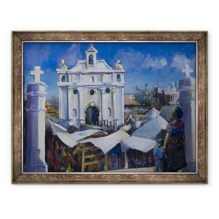 Tablou inramat - Sue Wales - Ziua pietei Guatemala, 2011, 70 x 90 cm