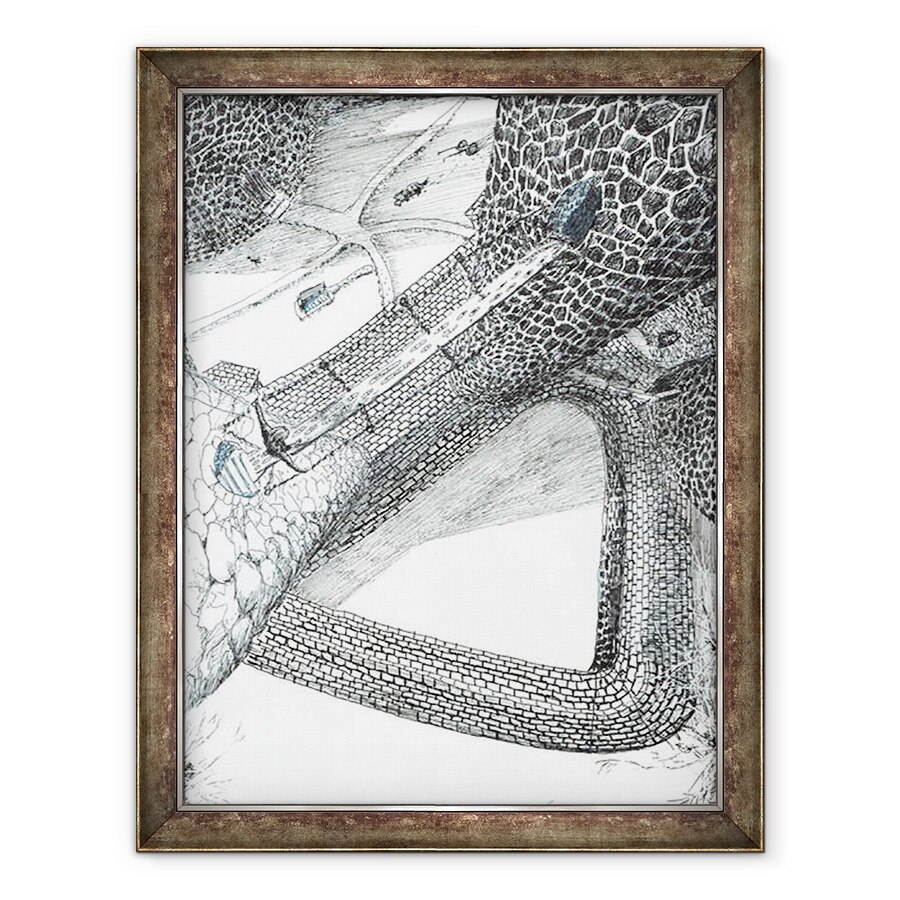 Tablou inramat - Vincent Alexander Booth - page31, Castelul din padurea Findhorn, 2006, 70 x 90 cm