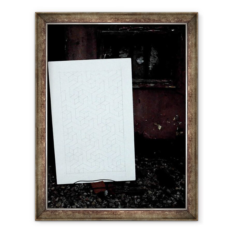 Tablou inramat - Peter McClure - ALB PE JUXTAPUNERE NEGRU... CAMPBELTOWN 2017, 60 x 80 cm