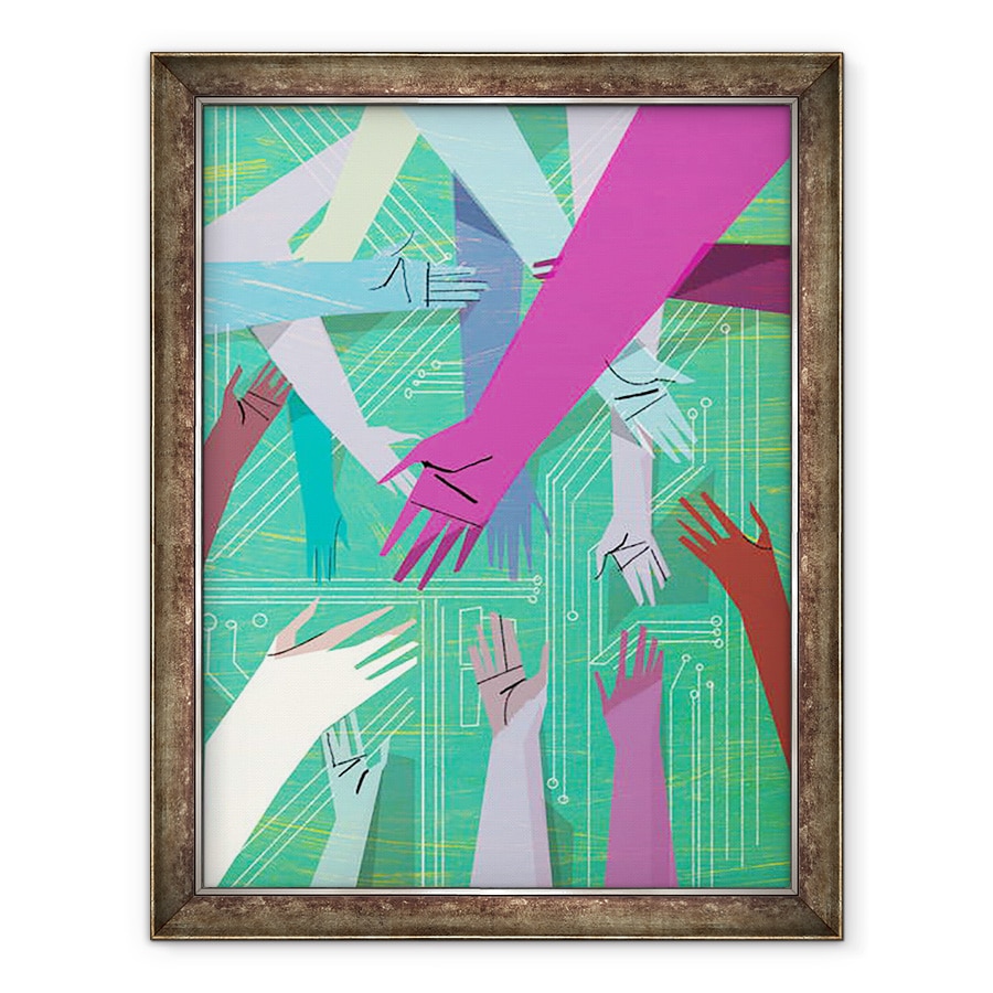 Tablou inramat - A. Richard Allen - Retele, 2010, 60 x 80 cm