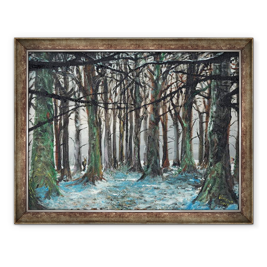Tablou inramat - Vincent Alexander Booth - Cerbul si Runner Lyme Park, 2016, 70 x 90 cm
