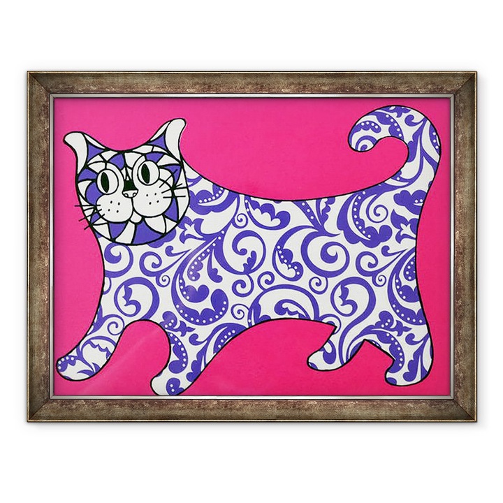 Tablou inramat - Anne Storno - Eu nu sunt un obiect decorativ, roz, 2015, 70 x 90 cm