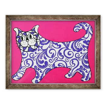 Tablou inramat - Anne Storno - Eu nu sunt un obiect decorativ, roz, 2015, 60 x 80 cm Tablou inramat - Anne Storno - Eu nu sunt un obiect decorativ, roz, 2015, 60 x 80 cm