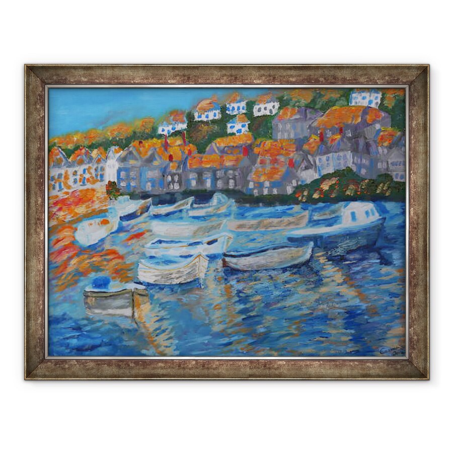 Tablou inramat - Cosima Duggal - Soarele pe acoperisuri, 60 x 80 cm