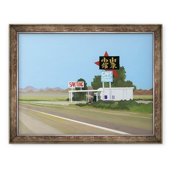 Tablou inramat - Hiroyuki Izutsu - Restaurantul chinezesc de-a lungul autostrazii, 60 x 80 cm Tablou inramat - Hiroyuki Izutsu - Restaurantul chinezesc de-a lungul autostrazii, 60 x 80 cm