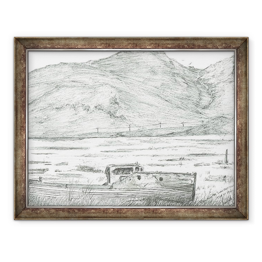 Tablou inramat - Vincent Alexander Booth - Barca pe uscat, Insula Mull, 2007, 60 x 80 cm