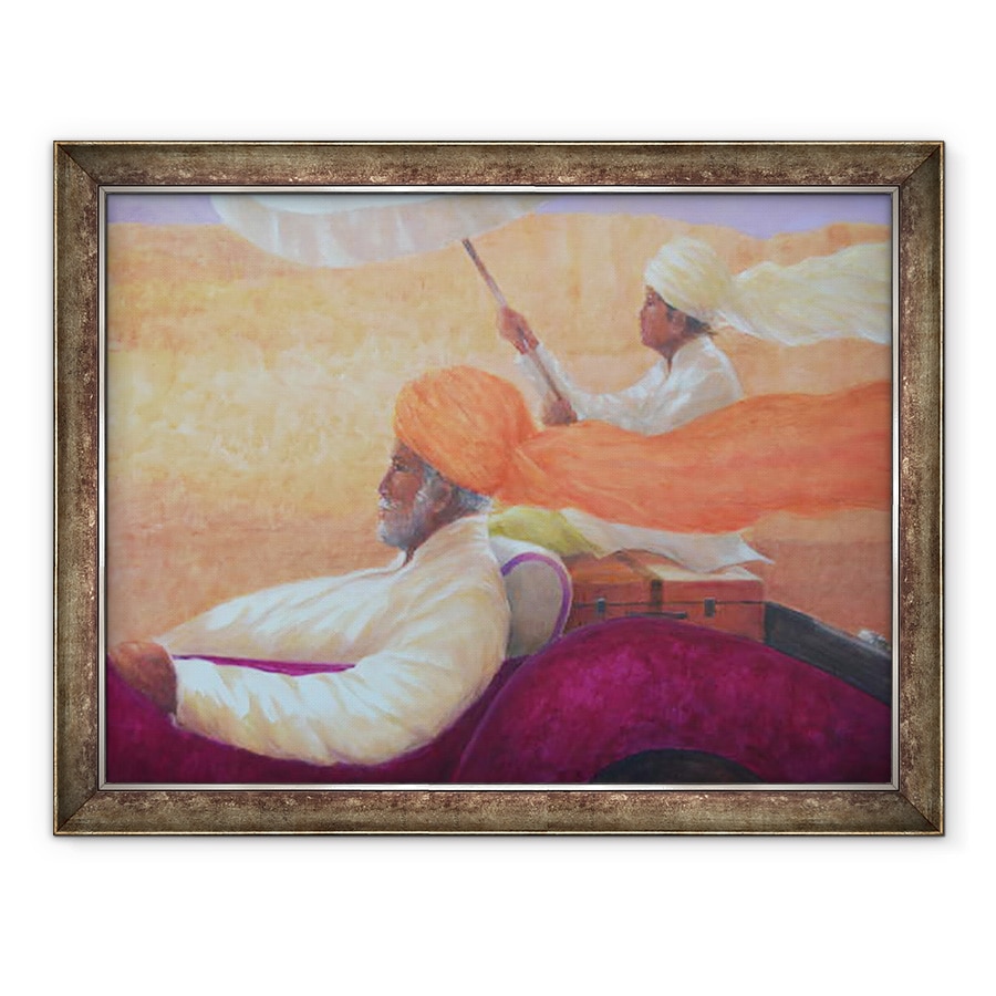 Tablou inramat - Lincoln Seligman - Maharaja si Umbrela, 60 x 80 cm