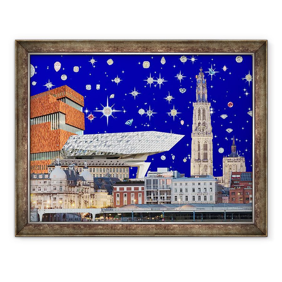 Tablou inramat - Anne Storno - Anvers noaptea, 2018, 60 x 80 cm