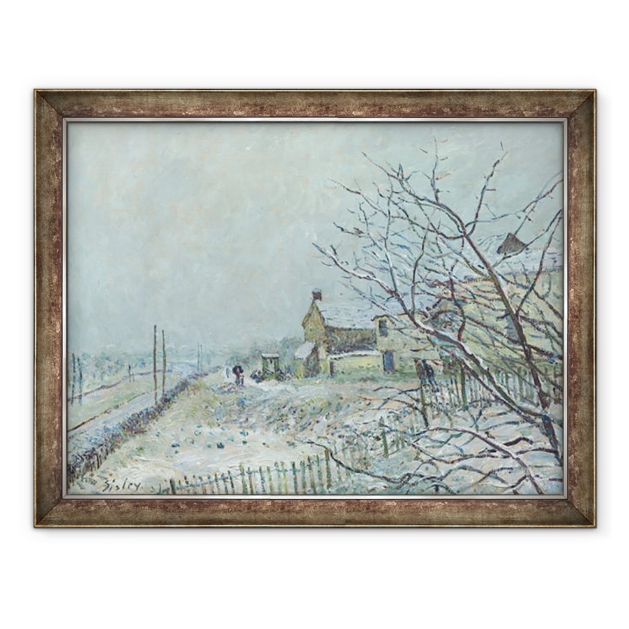 Tablou inramat - Alfred Sisley - Prima zapada la Veneux-Nadon, 60 x 80 cm