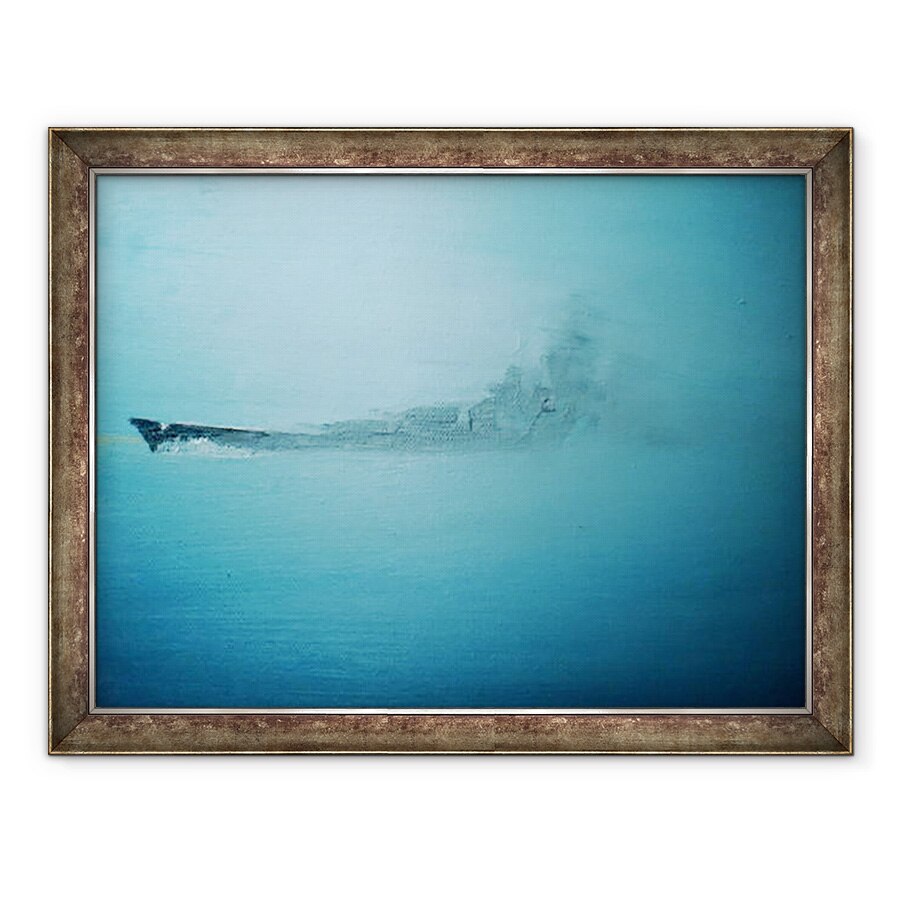 Tablou inramat - Vincent Alexander Booth - Scharnhorst in ceata dimineata Channel Dash 1942, 2014, 60 x 80 cm