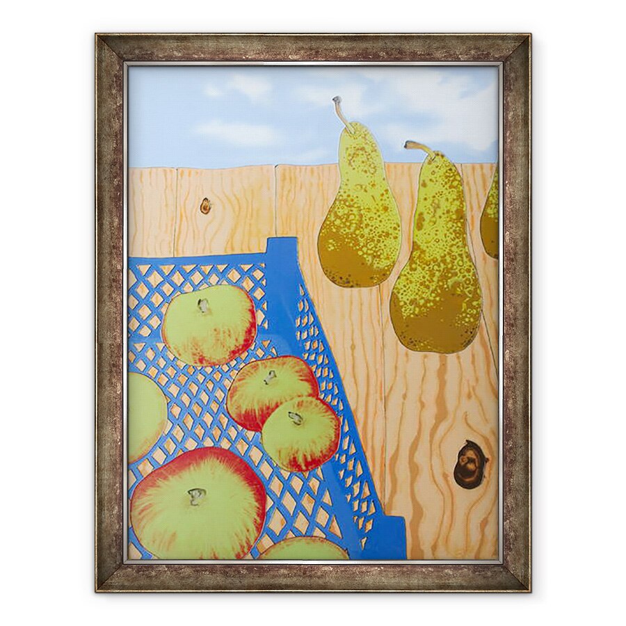 Tablou inramat - Faisal Khouja - Cos albastru cu mere, 2008, 60 x 80 cm