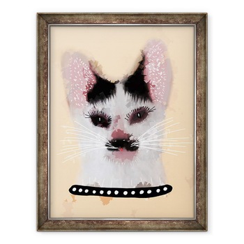 Tablou inramat - Sylver Bernat - Mustata, 2019, 60 x 80 cm Tablou inramat - Sylver Bernat - Mustata, 2019, 60 x 80 cm