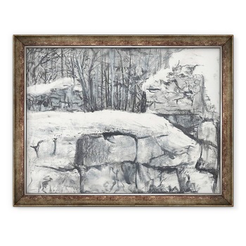 Tablou inramat - Vincent Alexander Booth - Zidul din padurea Osmotherley, 1997, 60 x 80 cm Tablou inramat - Vincent Alexander Booth - Zidul din padurea Osmotherley, 1997, 60 x 80 cm