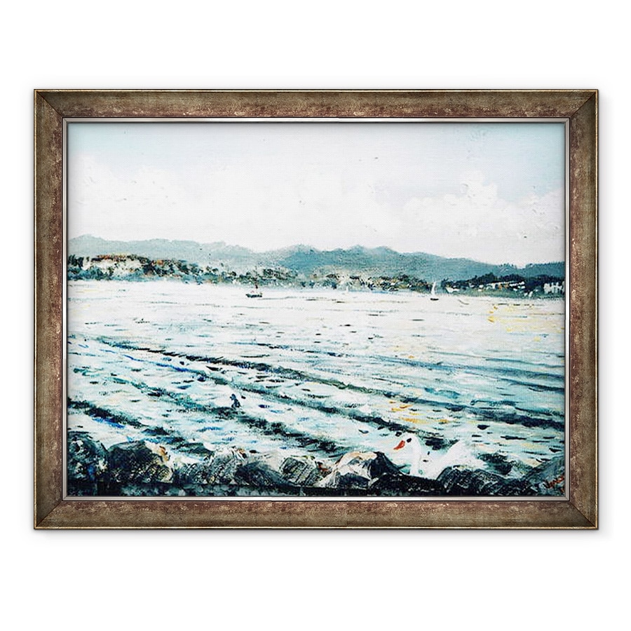 Tablou inramat - Vincent Alexander Booth - Lebada pe lac, 2010, 60 x 80 cm