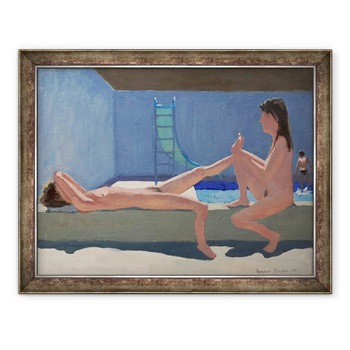 Tablou inramat - Andrew Macara - Pedichiura, 1991, 70 x 90 cm Tablou inramat - Andrew Macara - Pedichiura, 1991, 70 x 90 cm