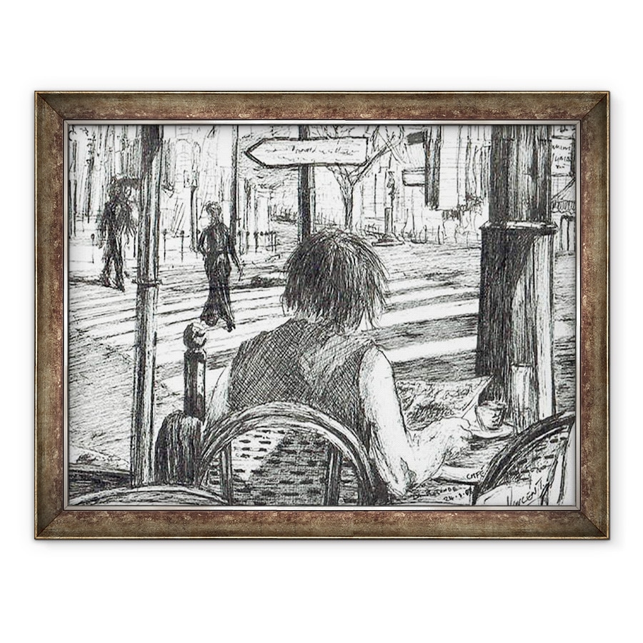 Tablou inramat - Vincent Alexander Booth - La Rotonde - Paris, 2003, 60 x 80 cm