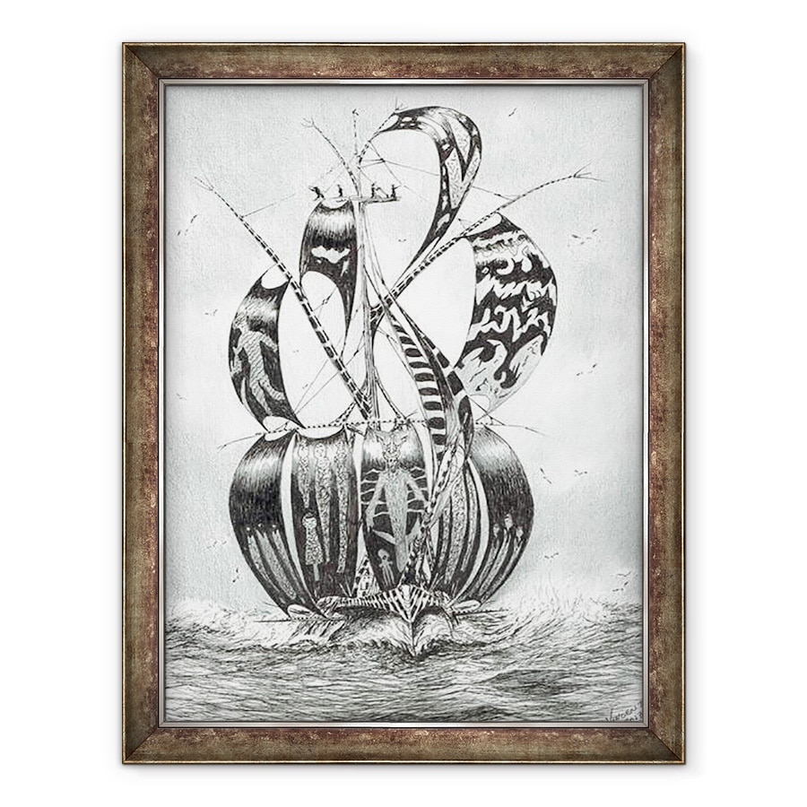Tablou inramat - Vincent Alexander Booth - Creatorii de furtuni Marea Halmahera, 2018, 60 x 80 cm