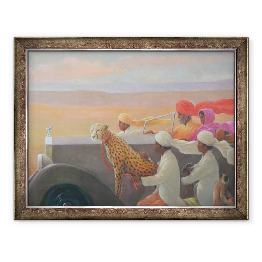 Tablou inramat - Lincoln Seligman - Turban mare si rosu II, 60 x 80 cm