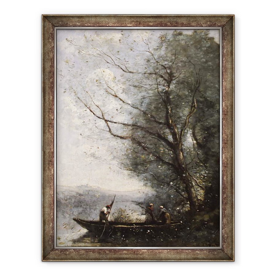 Tablou inramat - Jean Baptiste Camille Corot - Feribotul, 60 x 80 cm