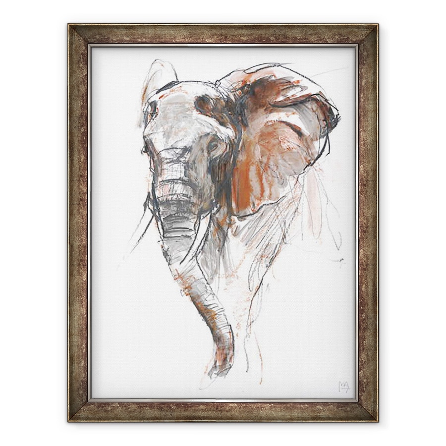 Tablou inramat - Mark Adlington - Frumos Elefant Femeie, Loisaba, 2018, 70 x 90 cm