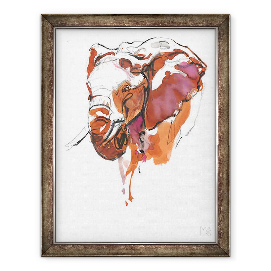 Tablou inramat - Mark Adlington - Studiul Cap de elefant II, 2018, 60 x 80 cm