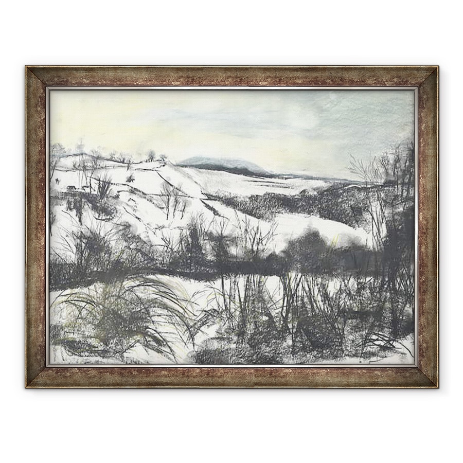 Tablou inramat - Vincent Alexander Booth - Peisaj Osmotherley in zapada de iarna, 1997, 70 x 90 cm