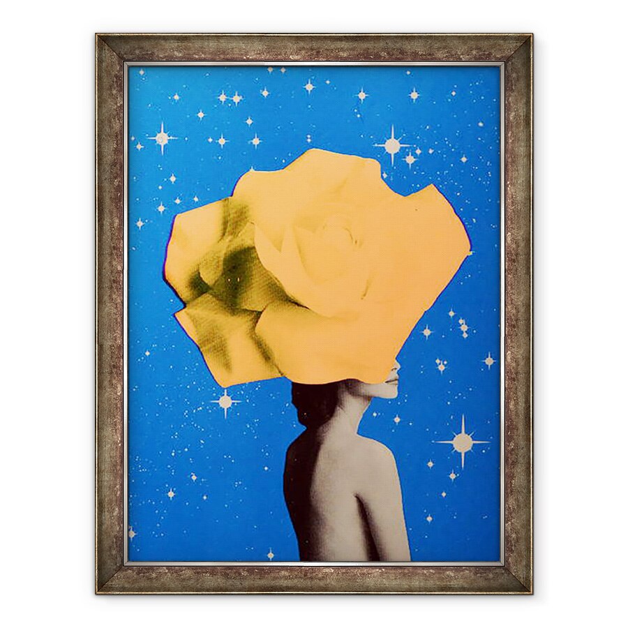 Tablou inramat - Anne Storno - Femeia secreta _ Portocaliu, 70 x 90 cm