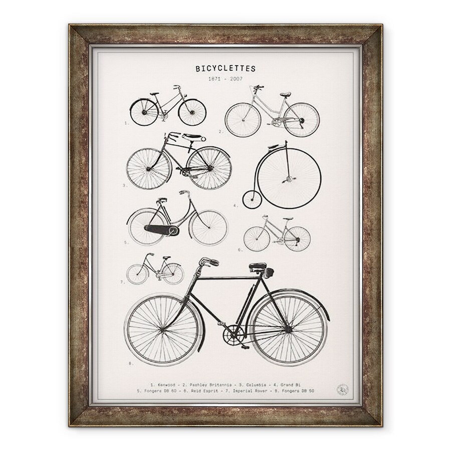 Tablou inramat - Florent Bodart - Biciclete, 60 x 80 cm