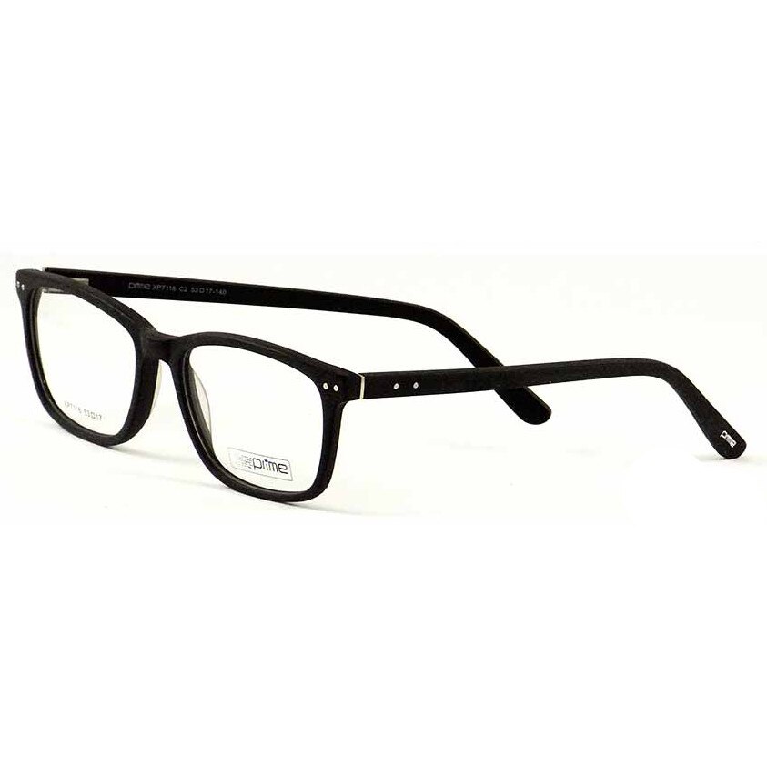Rama de ochelari barbateasca,Prime by Moonlight ,negru black wood