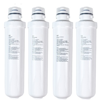 Set filtre (PP+Carbon Block+U.F.+Post Carbon Block) dozator apa BIOLUX by Midea variante de podea schimb la 1 an Set filtre (PP+Carbon Block+U.F.+Post Carbon Block) dozator apa BIOLUX by Midea variante de podea schimb la 1 an