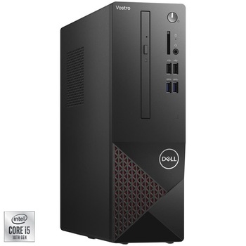 Sistem Desktop PC Dell Vostro 3681 SFF cu procesor Intel® Core™ i5-10400 pana la 4.30 GHz, Comet Lake, 8GB DDR4, 512GB SSD, Intel® UHD Graphics 630, Windows 10 Pro Sistem Desktop PC Dell Vostro 3681 SFF cu procesor Intel® Core™ i5-10400 pana la 4.30 GHz, Comet Lake, 8GB DDR4, 512GB SSD, Intel® UHD Graphics 630, Windows 10 Pro