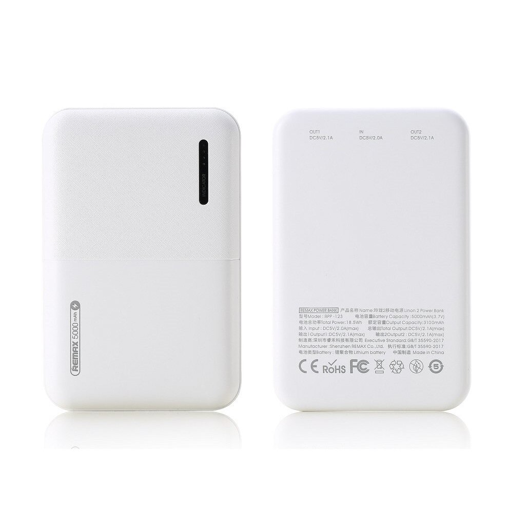 Baterie Externa Remax, Linion 5000 mAh, Alb