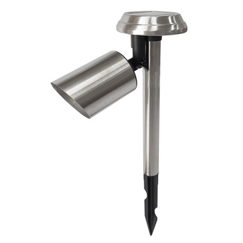 Lampa solara LED de exterior, cu proiector, pentru gradina Star-Light, 0.06W, 3 lm, 300mAh, Inox, 18x9.6x36.5cm Lampa solara LED de exterior, cu proiector, pentru gradina Star-Light, 0.06W, 3 lm, 300mAh, Inox, 18x9.6x36.5cm