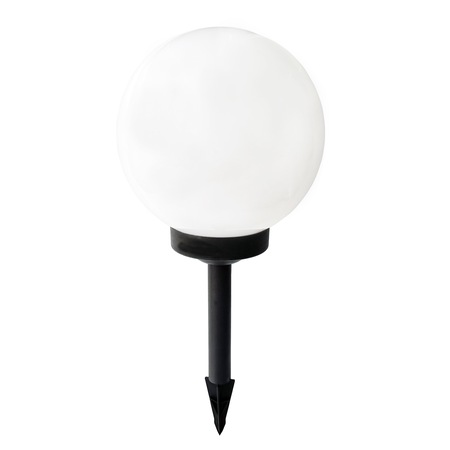 Lampa solara LED de exterior pentru gradina Star-Light, dispersor tip glob mat, 0.2W, 1 lm, 400mAh, Plastic, 25x25x57cm