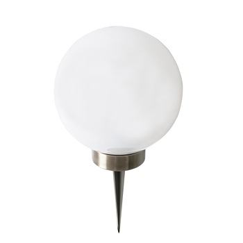 Lampa solara LED de exterior pentru gradina Star-Light, dispersor tip glob mat, 0.06W, 1 lm, 400mAh, Plastic si inox, 20x20x37cm Lampa solara LED de exterior pentru gradina Star-Light, dispersor tip glob mat, 0.06W, 1 lm, 400mAh, Plastic si inox, 20x20x37cm