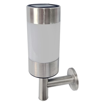 Lampa solara de perete, aplica Star-Light, 0.06W, 1 lm, 300mAh, Inox, 12.5x7.8x24.5cm Lampa solara de perete, aplica Star-Light, 0.06W, 1 lm, 300mAh, Inox, 12.5x7.8x24.5cm